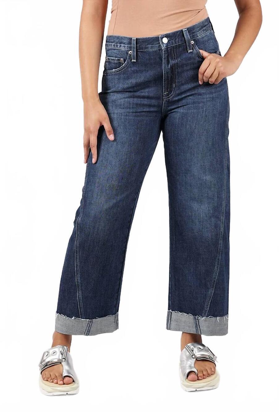 NEW PISTOLA kacey mid rise cuffed boyfriend jeans in cultivate